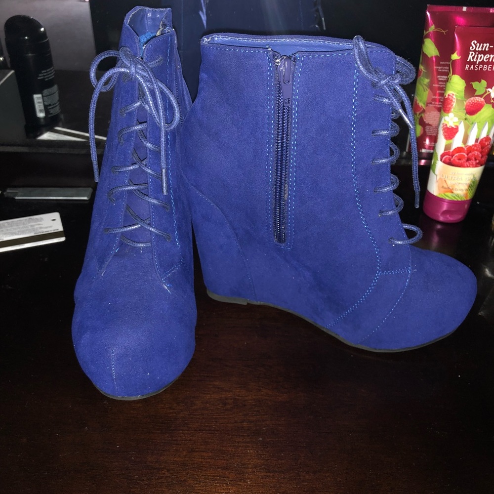 Royal Blue Booties